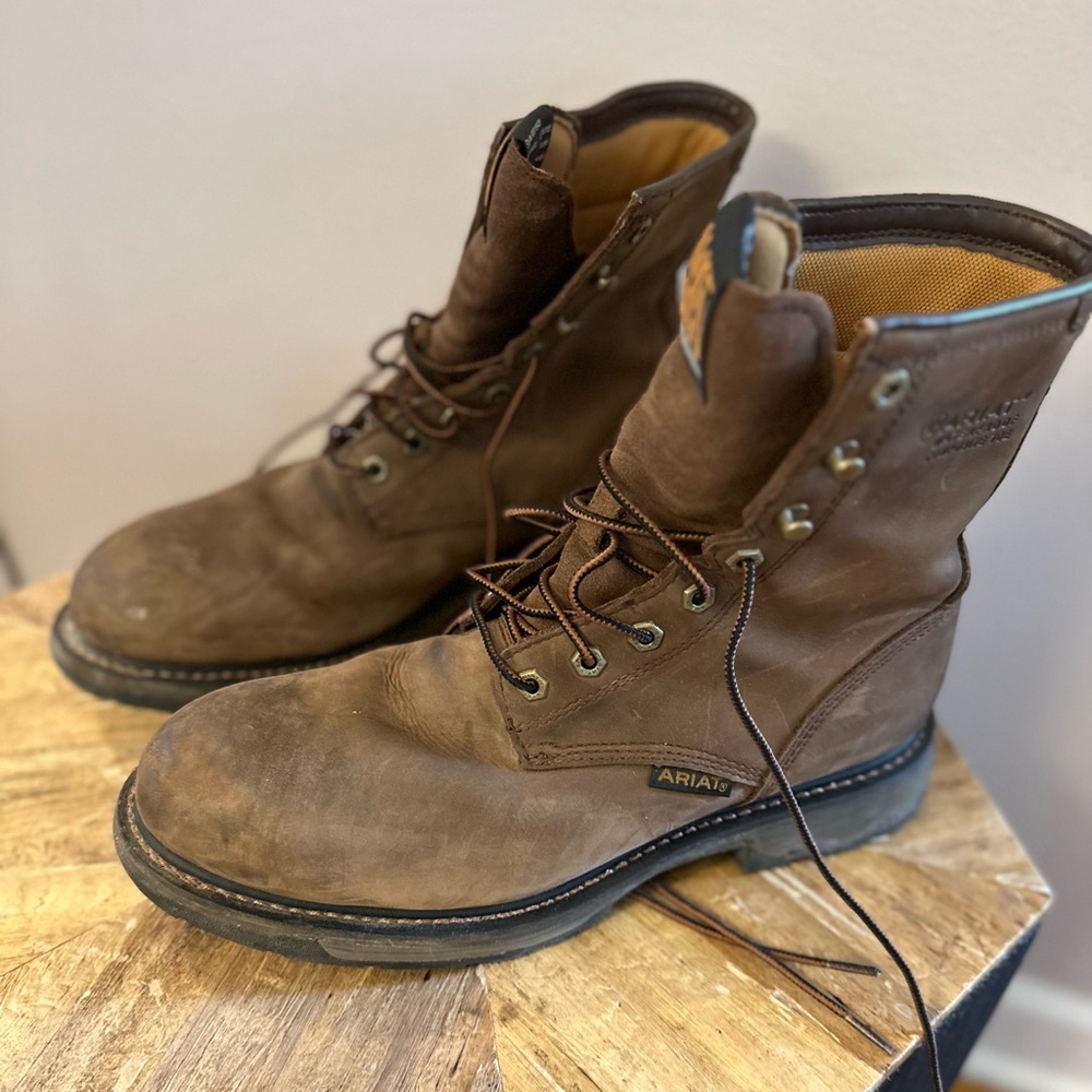 Ariat Mens Workhog 8” Composite Toe Work Boots Si… - image 3